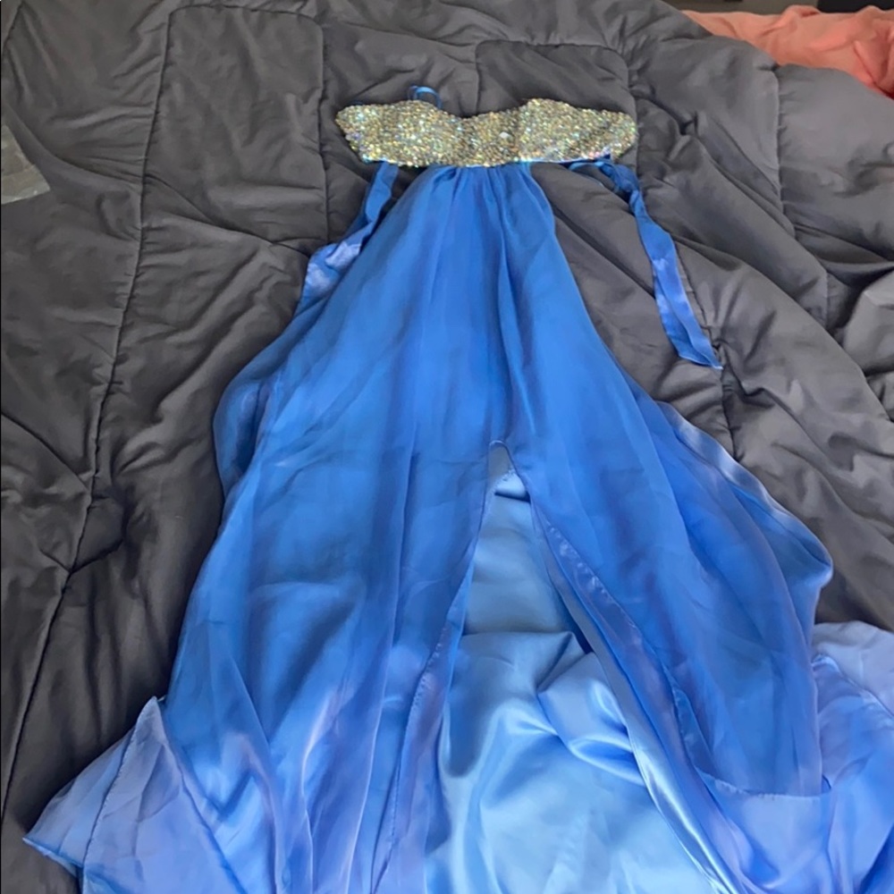 Long back out dress